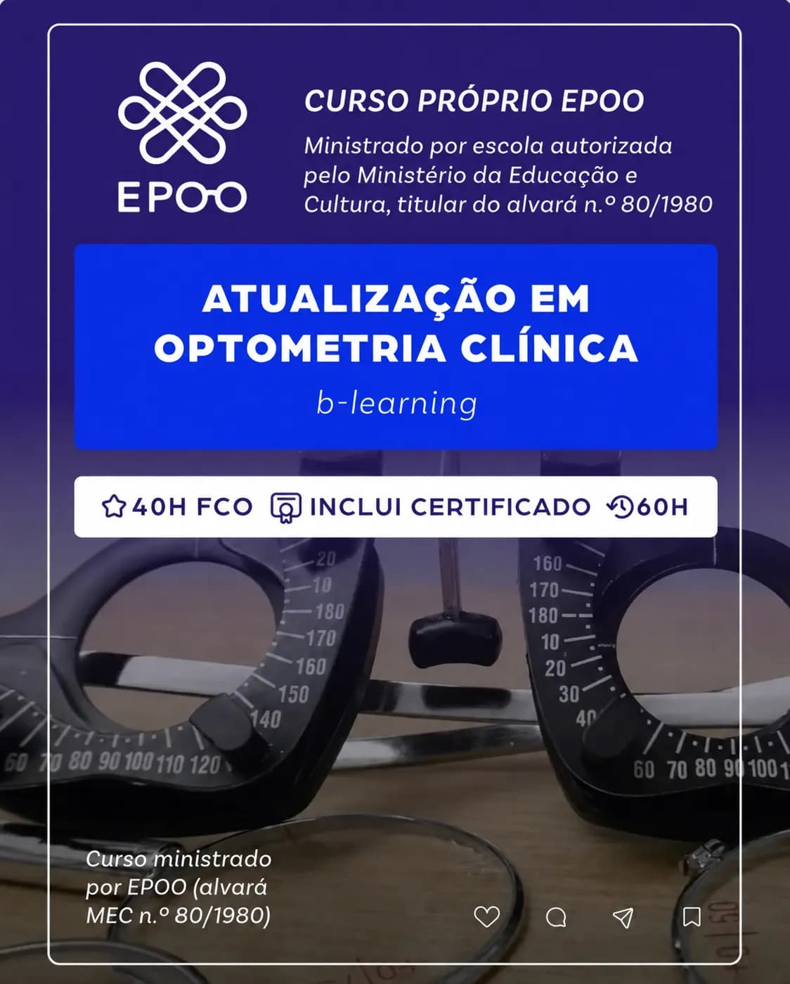 Curso de Atualização em Optometria Clínica - 60 horas